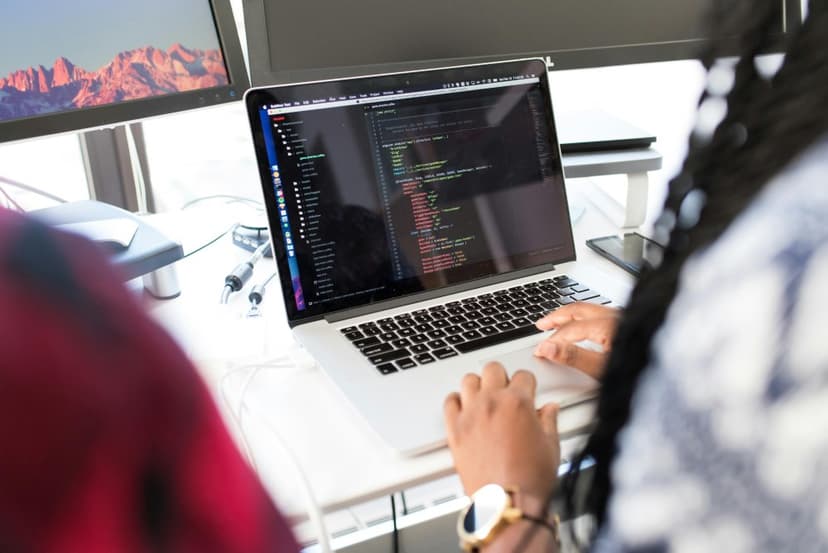 Person using macbook pro